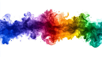 Vibrant rainbow smoke swirl symbolizing diversity, inclusion, and LGBTQ+ pride