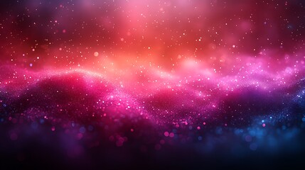 Fototapeta premium Abstract Pink And Blue Glitter Wave Background