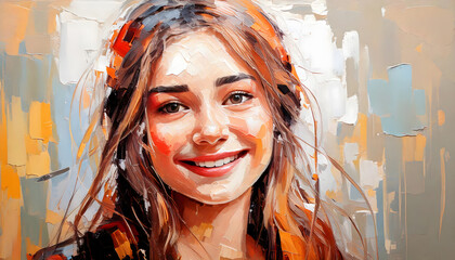 a painting of a Swedish woman with a flower in her hair