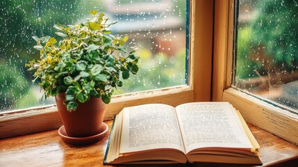 Rainy Day Reading by the Window.