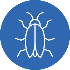 Firefly line circle icon