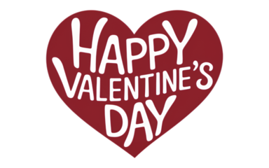 Happy Valentine's day written in a heart hd 