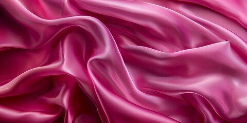 Fototapeta premium Smooth and plush texture, fuchsia pink color, with a sheen that catches the light