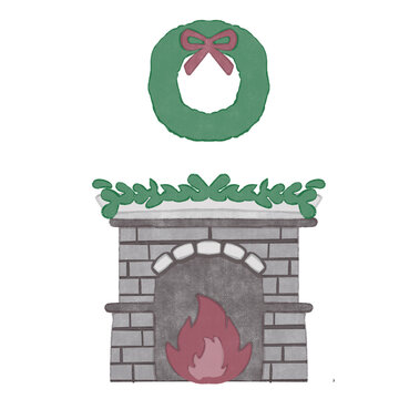 クリスマスの暖炉