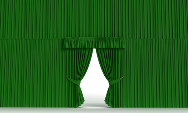green color curtain velvet empty blank mockup object symbol decoration st. patrick day saint march 17 seventeen day ireland irish holiday culture patrick show present fabric pattern window luxury 