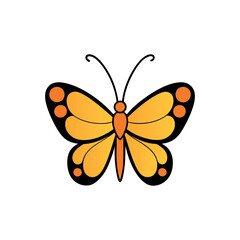 Butterfly vector icon, butterfly logo, butterfly isolated on a white background, vector illustrations.