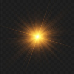 The image depicts a light , including sun rays and a dawn effect. The image also includes a flare. Vector Images.