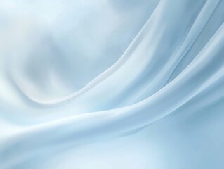 Abstract Light Blue Fabric Drape