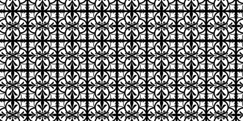 Black and white ornamental design seamless abstract pattern, seamless pattern with black and white lines.