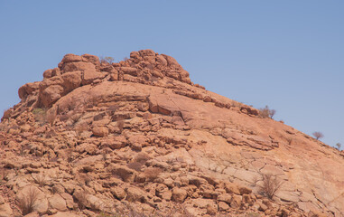 Namibia's stones - geological features of the desert.