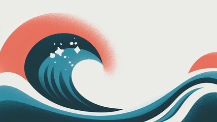 Abstract unusual Colorful wave rays Background