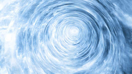 Abstract swirling blue vortex, converging lines creating a tunnel effect; ideal for backgrounds, websites, and design projects.