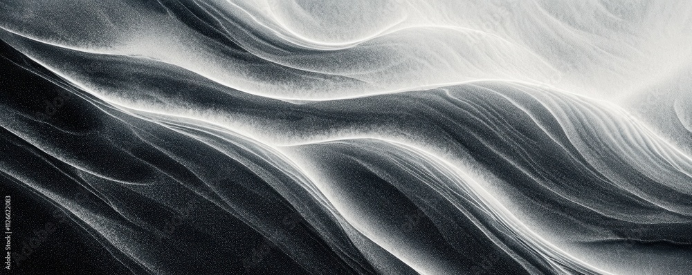 Poster subtle grainy texture adds depth to the monochrome palette. abstract background for your design
