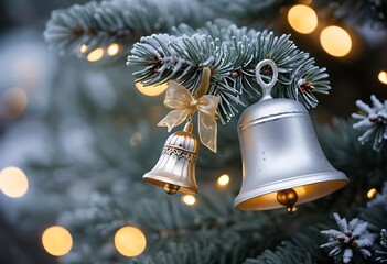 christmas bells on the tree