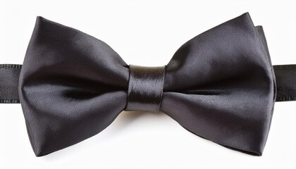 Elegant Black Bow Tie Isolated on a White Background Perfect Accessory for Formal Events, Weddings, and Parties A Timeless Fashion Statement for Men and Boys