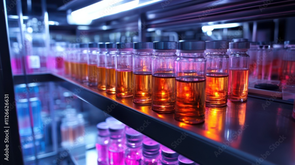 Poster vials stored in a temperature-controlled environment, highlighting the importance of maintaining spe