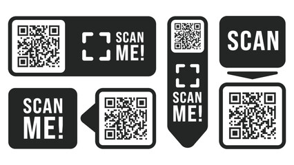QR Code Ready to Use Isolated On White Background