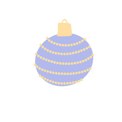 blue christmas ball