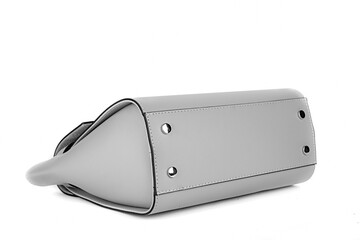 Bag clutch isolated on white fashion leather