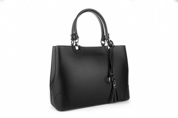 Bag clutch isolated on white fashion leather