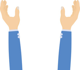 Illustration of Human Hand Reaching Out Gesture