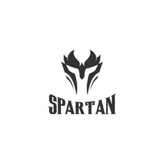 Spartan logo design template vector