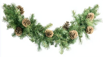 A festive christmas wreath with pinecones and evergreen branches symbolizing holiday warmth and tradition.