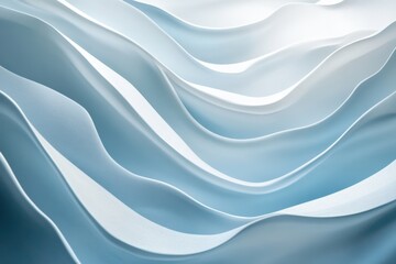 Obraz premium abstract waves in soft blue tones for modern design