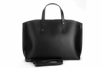 Bag clutch isolated on white fashion leather