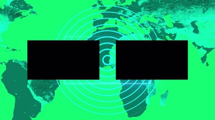 Breaking News Template intro for TV broadcast news show program with 3D breaking news text and badge, against global spinning earth cyber and futuristic style. Breaking News background template for .