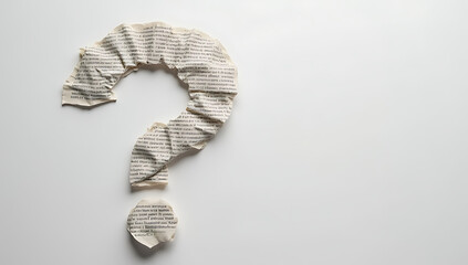 A question mark is juxtaposed with a crumpled business plan, suggesting an idea that needs clarification and refinement._00002_