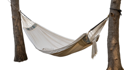 Hammock isolated on transparent background.