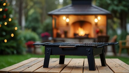 fireplace with christmas decorations