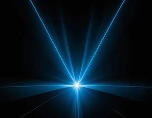 Obraz premium Abstract Background with Blue Rays of Light