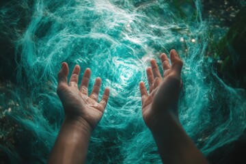 Mystical Teal Energy Vortex