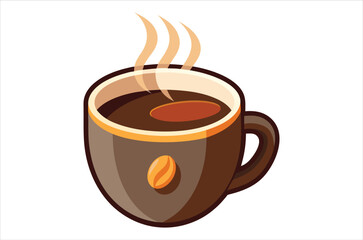 cup of coffee vector,  icon vector illustration, cup of coffee silhouette of a cup of coffee  isolated on a white background, eps, png, svg,  vector,