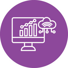 IoT Analytics line circle icon