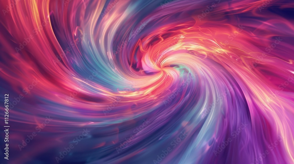 Aufkleber abstract swirling vibrant colors creating a dynamic visual effect