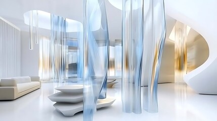 Serene Sanctuary: The Epitome of Modern Luxury & Minimalist Elegance Interior Design Inspiration,Modern Minimalist Living Room,A Modern Living Space with Artistic Flair