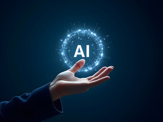 Visual Concept of AI Technology