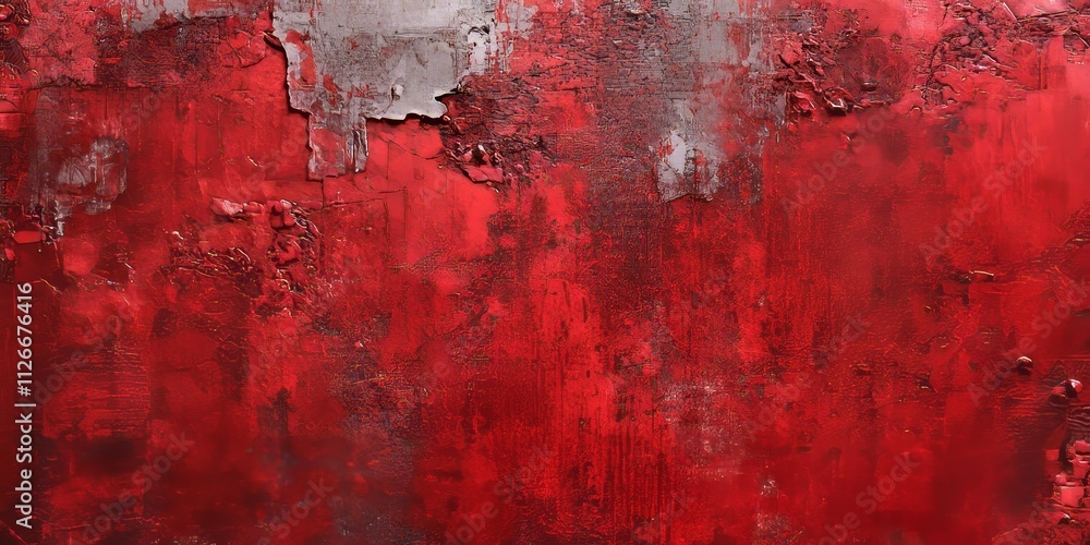 Poster urban red background featuring an uneven concrete wall creates a striking visual. this urban red bac