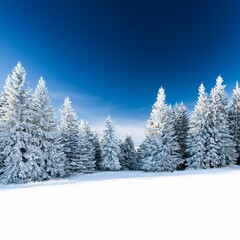 Naklejka premium winter landscape with snow