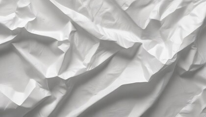 Obraz premium Minimalist white creased tissue paper texture, simple, white, minimalistic