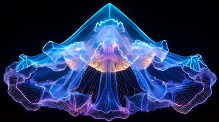 Radiant Jellyfish: ethereal beauty of bioluminescent jellyfish, underwater wonder, vibrant colors, glowing, aquatic life, ocean, sea, nature, wildlife, underwater photography, macro photography.