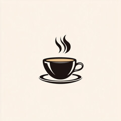 Obraz premium Illustration vector logo coffee