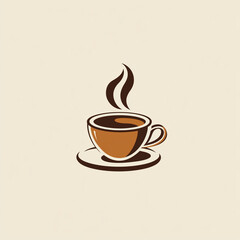 Fototapeta premium Illustration vector logo coffee