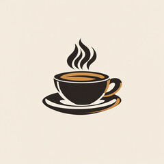 Fototapeta premium Illustration vector logo coffee