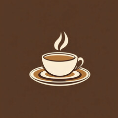 Fototapeta premium Illustration vector logo coffee