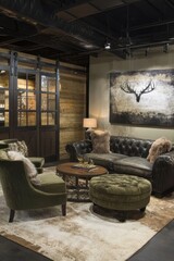 Rustic Chic Cabin Getaway with Antler Art