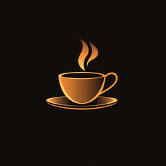 Obraz premium Illustration vector logo coffee